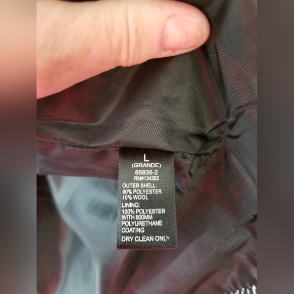 Women's Ambiance Outerware Jacket black & white tweed size large - Picture 3 of 13